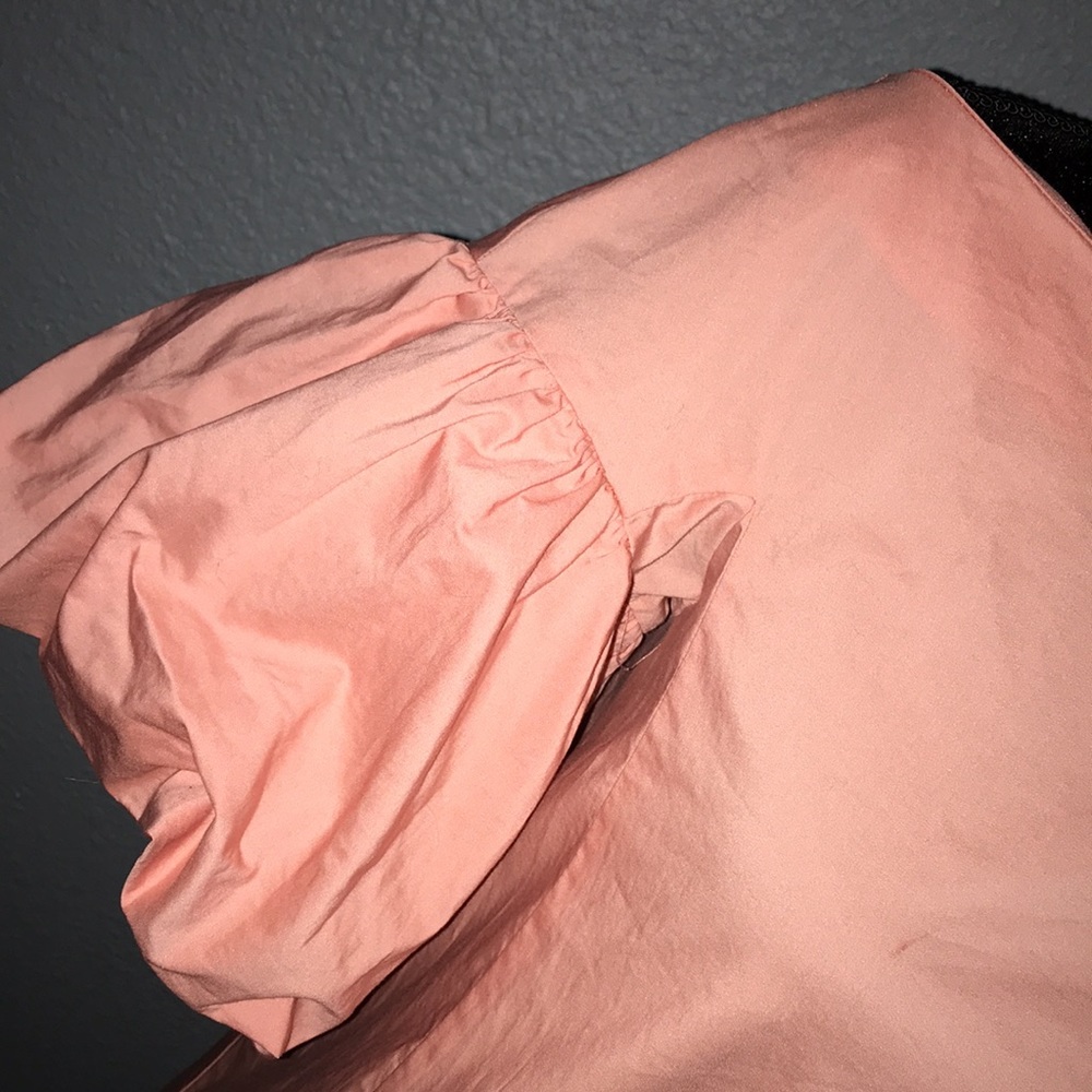 Pink salmon off shoulder top - Picture 2 of 10